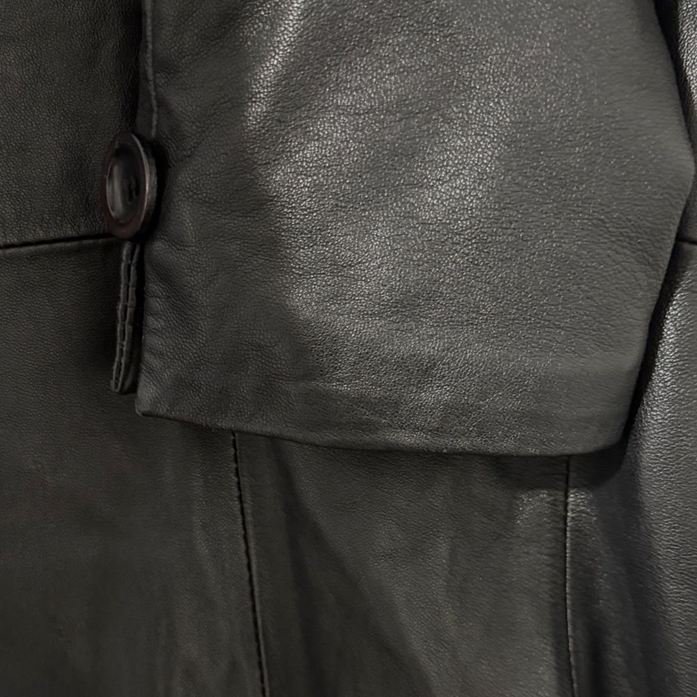 Bebe Black Leather Jacket - Picture 15 of 16